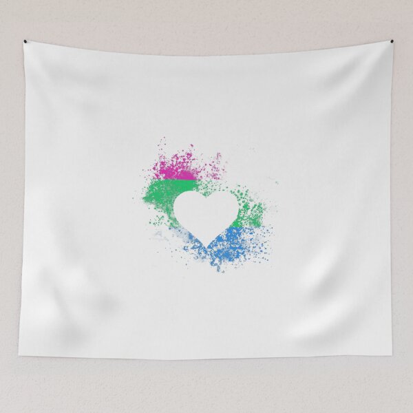 Item preview, Polysexual Pride Heart designed and sold by Spanatos.