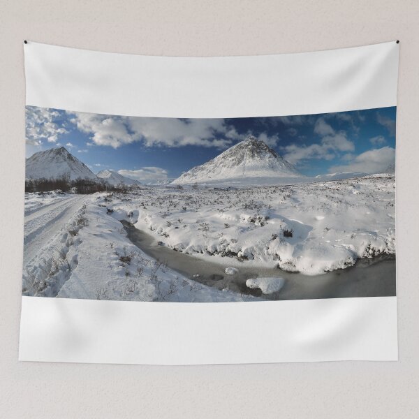 Item preview, The road to Glen Etive in Winter - Panorama designed and sold by Maria Gaellman.