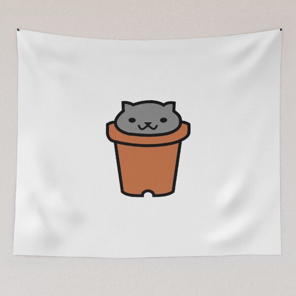 Aperçu de l'œuvre Neko Atsume Clay Pot créée et vendue par tlau.