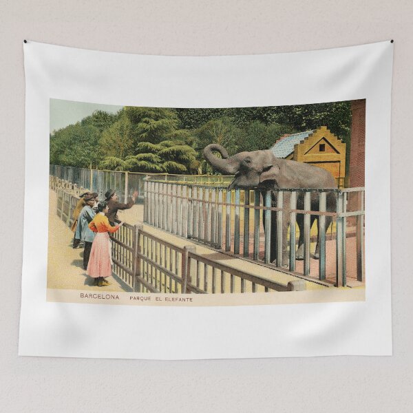 Item preview, Vintage Barcelona park the Elephant in colour designed and sold by aapshop.