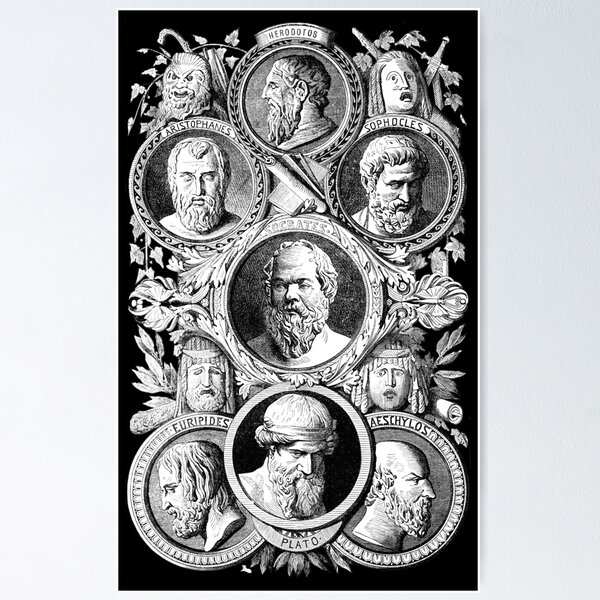 Item preview, Greek Philosophers T-Shirt & Posters designed and sold by JeromeArt.