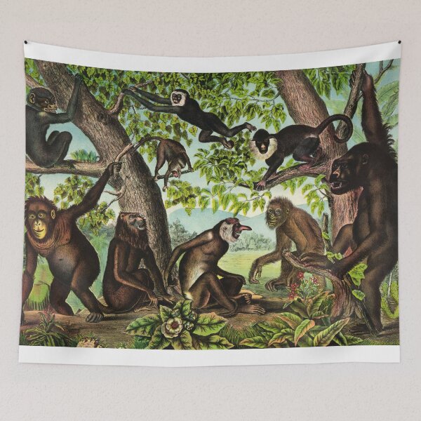 Item preview, Monkeys in the Jungle designed and sold by Vintage Designs +.