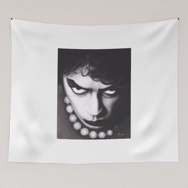Item preview, Realism Charcoal Drawing of Tim Curry as Frank N Furter in Rocky Horror Picture Show designed and sold by brittnideweese.