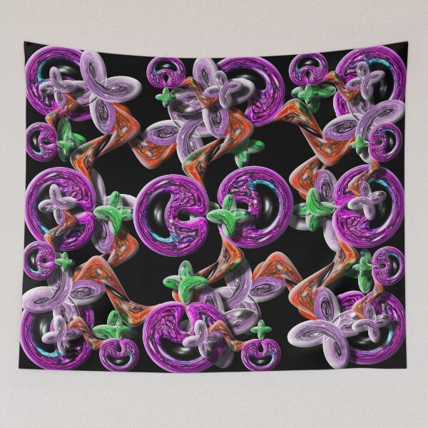 Item preview, Meandering River Twirl Duvet designed and sold by GolemAura.