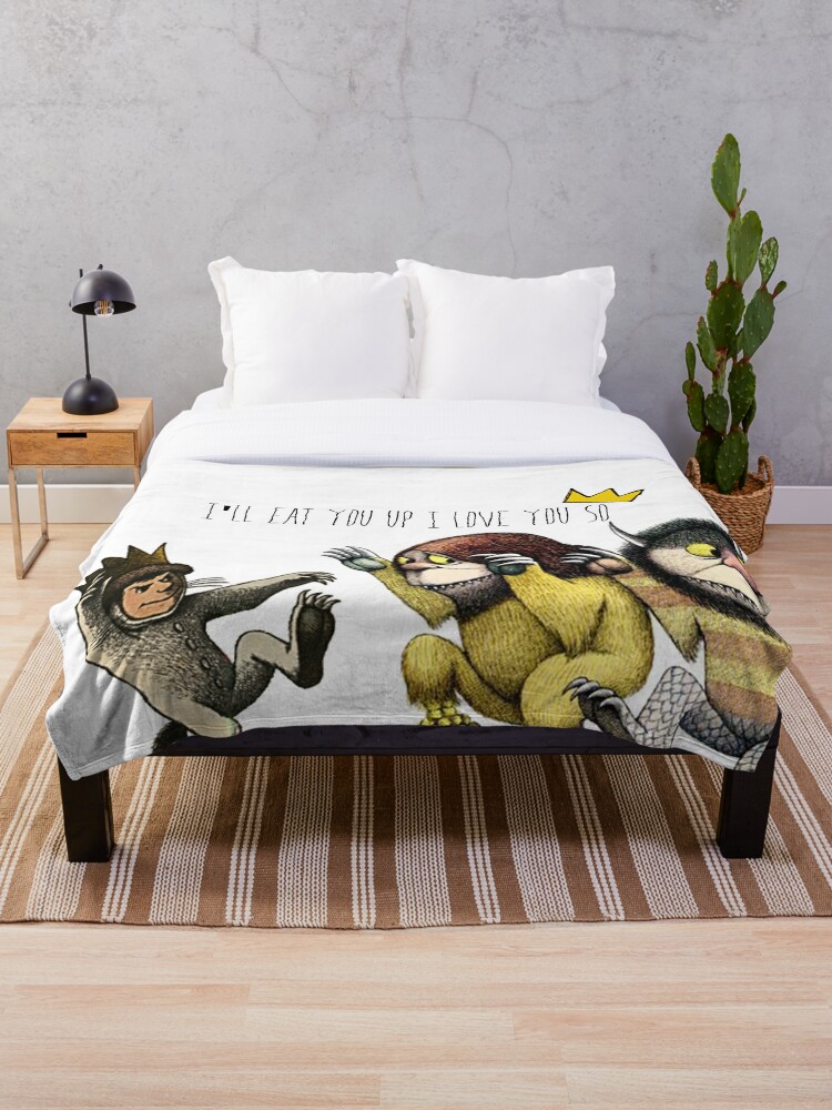 Where The Wild Things Are Throw Blanket By Phoebeworley