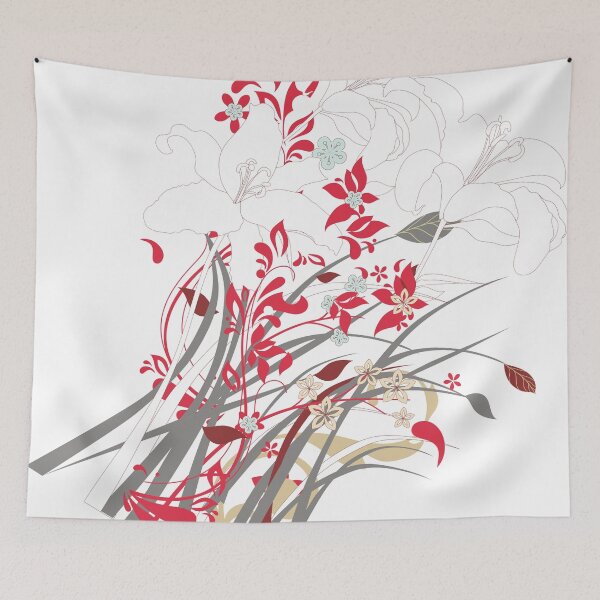 Item preview, Red Flower Bunch designed and sold by hmclark.