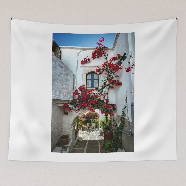 Item preview, Picturesque side street with arched passage designed and sold by Antonis Lemonakis.