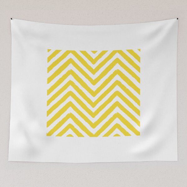 Item preview, Chevron Yellow and White Pattern designed and sold by amovitania.