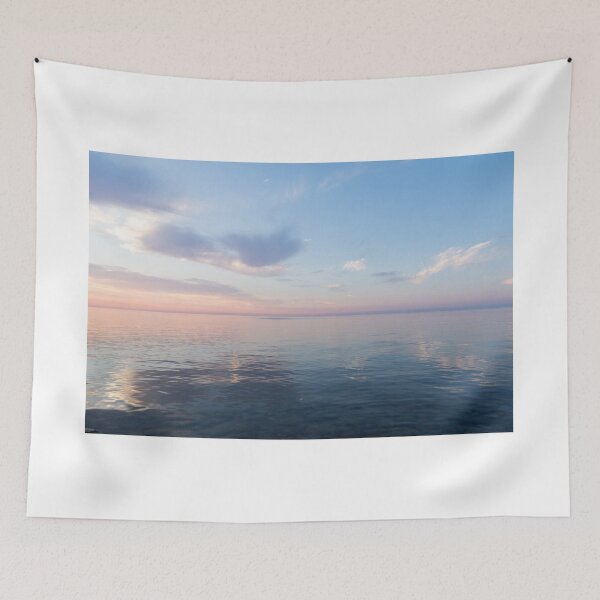 Item preview, Silky Satin on the Lake - Blue and Pink Serenity  designed and sold by Georgia Mizuleva.