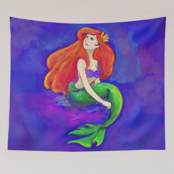 Item preview, Mermaid Drawing designed and sold by Luna Doodle Design.