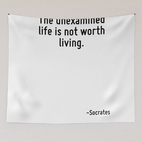 Item preview, The unexamined life is not worth living. designed and sold by TerrificPenguin.