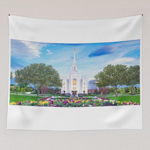 Item preview, Brigham City Temple - Tabernacle Flowers 32x16 designed and sold by Ken Fortie.