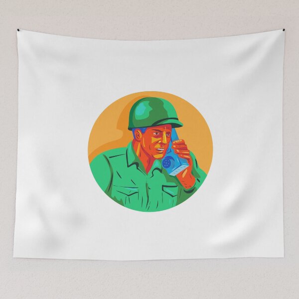 Item preview, World War Two Soldier American Talk Radio WPA designed and sold by patrimonio.