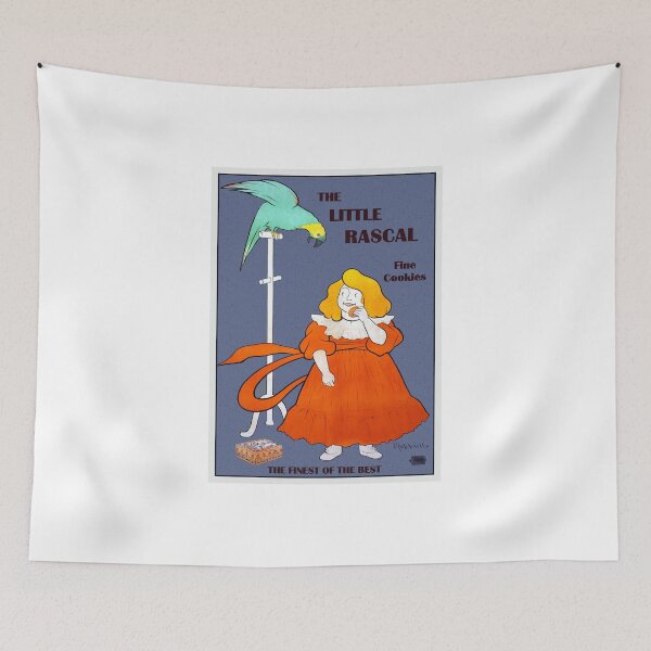 Item preview, Vintage little girl, parrot, cookies ad, Leonetto Cappiello designed and sold by aapshop.