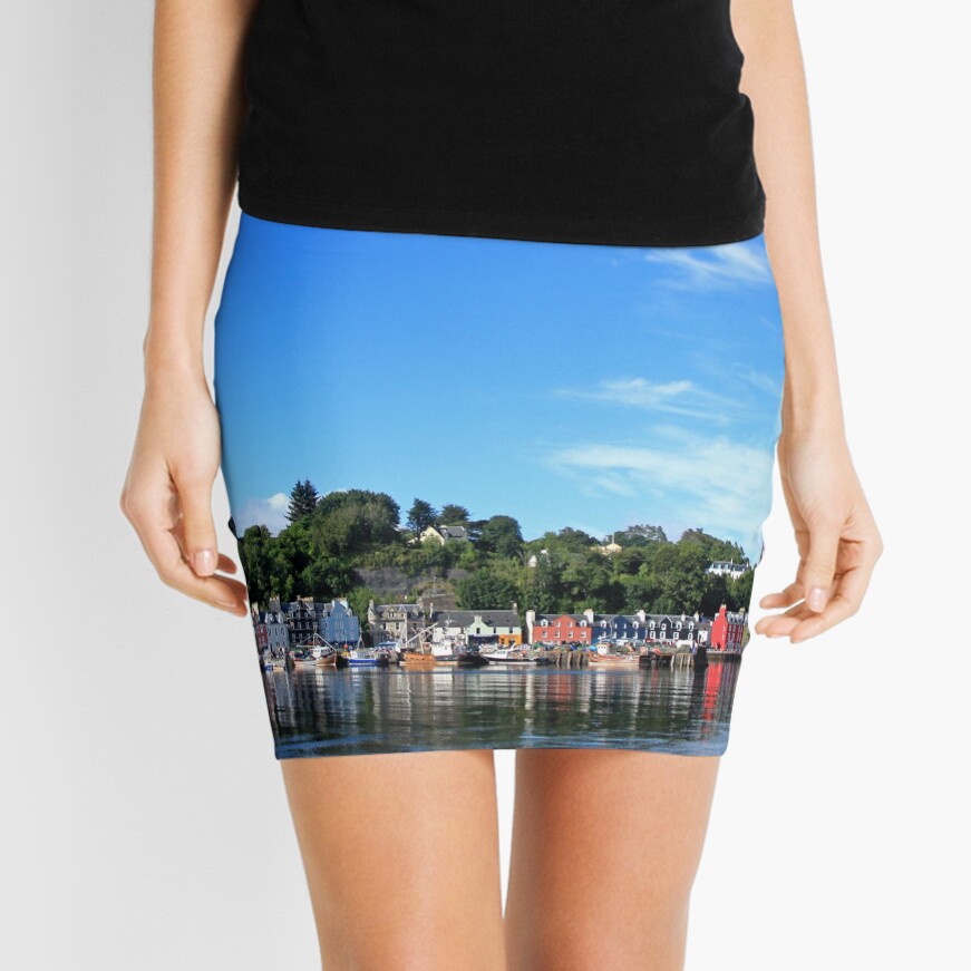 Blue Sky in Balamory Mini Skirt