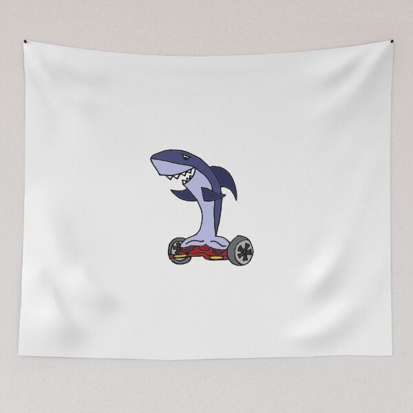 Item preview, Cool Funny Shark on Hoverboard designed and sold by Nature's Fancy.