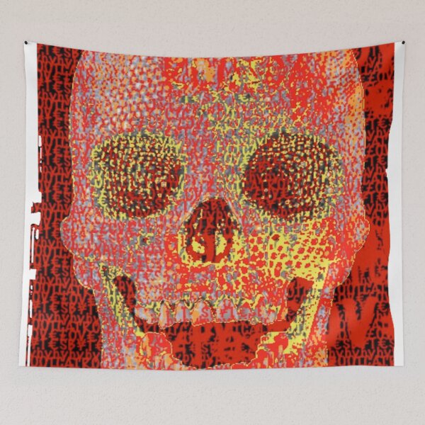 Item preview, pixilated skull 001 by #RootCat designed and sold by Grimm Land.