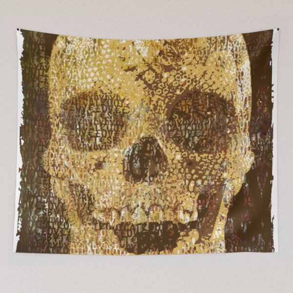 Item preview, pixilated skull 003 by #RootCat designed and sold by Grimm Land.