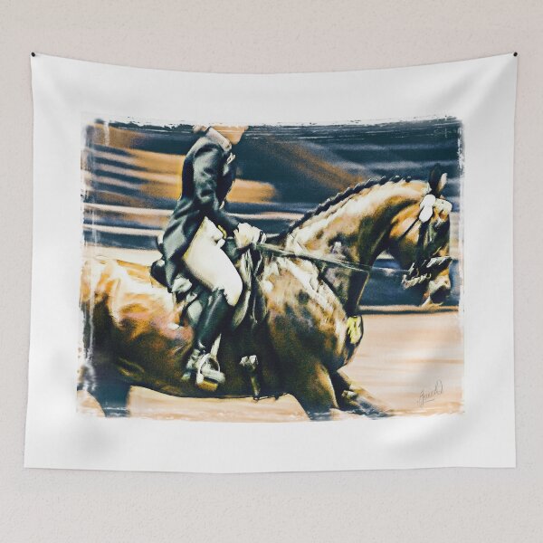 Aperçu de l'œuvre Dressage Rider créée et vendue par JaniceO Art of Digital.