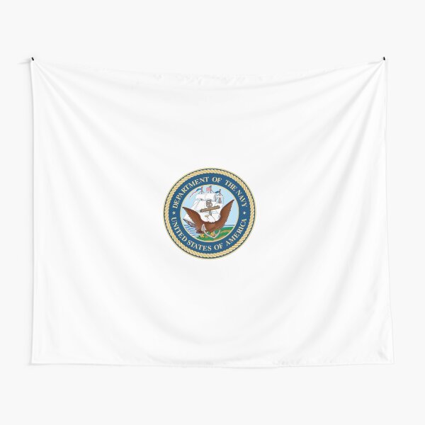 Seal of the United States Department of Navy Tapestry