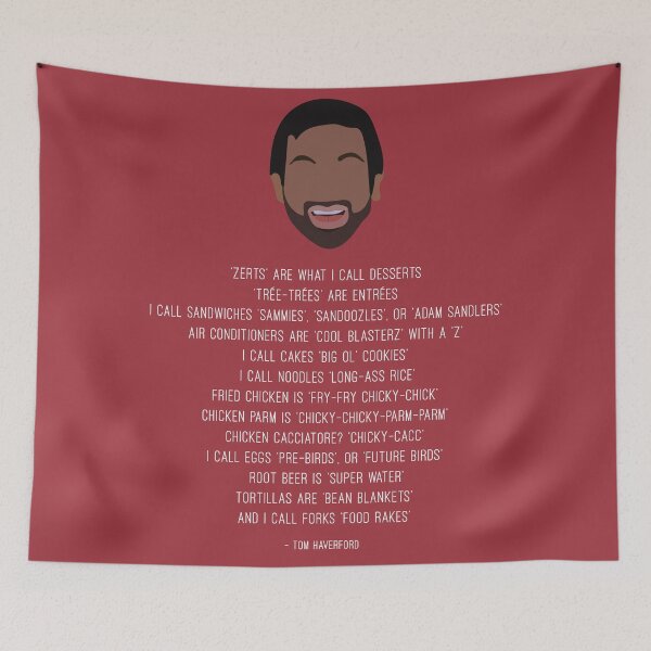 Item preview, Tom Haverford-isms designed and sold by LizWallflower.