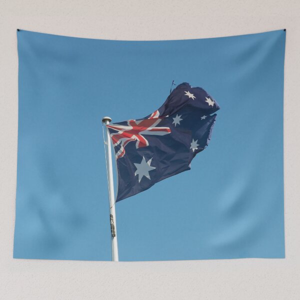 Item preview, Australian Flag on blue Sky designed and sold by Martin Berry Photography.