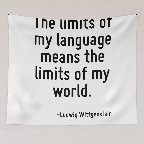 Item preview, The limits of my language means the limits of my world. designed and sold by TerrificPenguin.