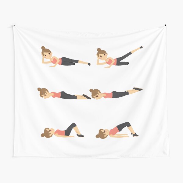"Pilates Fitness" Tapestry for Sale by kitlim Redbubble