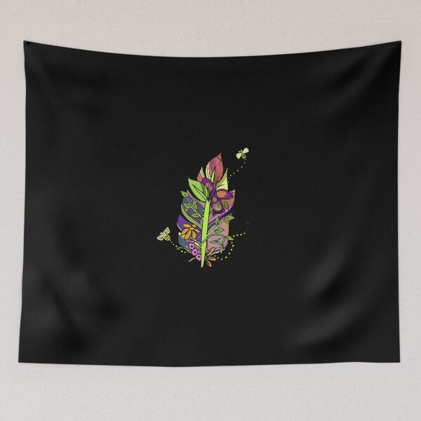 Item preview, Honeybees Abound! Fun and Funky, Fanciful Feather designed and sold by mspdgtt.