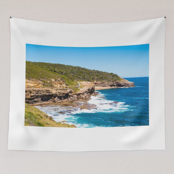 Item preview, Australian rock formation with ocean in background, sandstone texture designed and sold by Stanciuc.