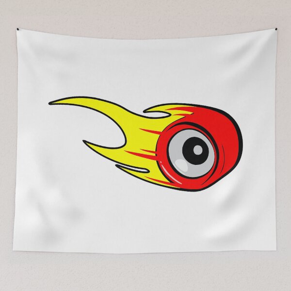 Item preview, Flaming Skate Wheel, Red designed and sold by LudlumDesign.
