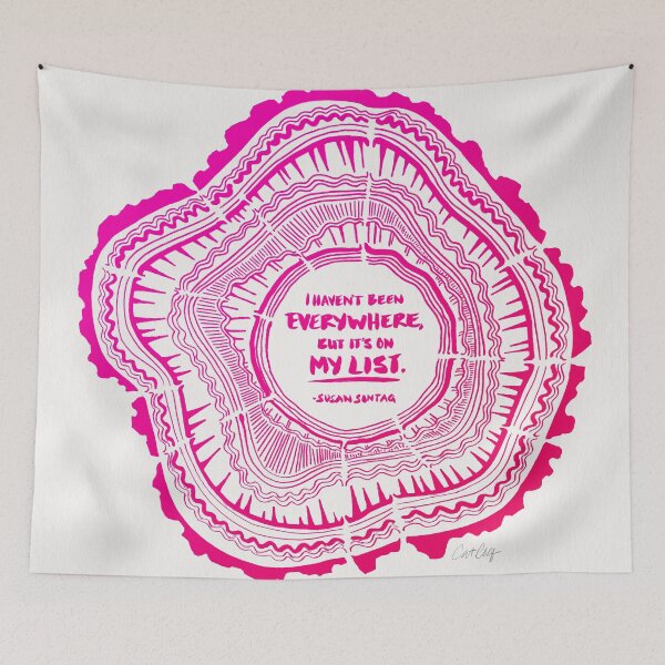 Item preview, My List – Pink Ombré Ink designed and sold by Cat Coquillette.