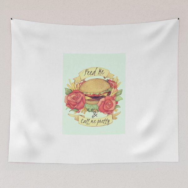 Item preview, Burger Tattoo - 'What a girl wants' Food before Flowers Design designed and sold by SugarHit.