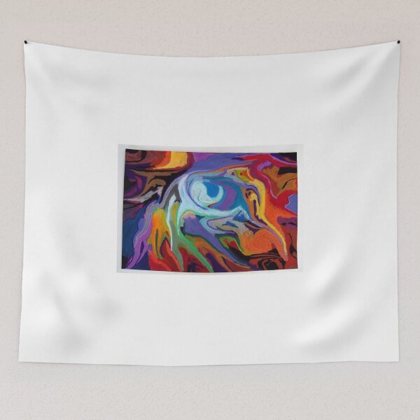 Item preview, abstract surreal pastel maelstrom nature designed and sold by druidwolfart.