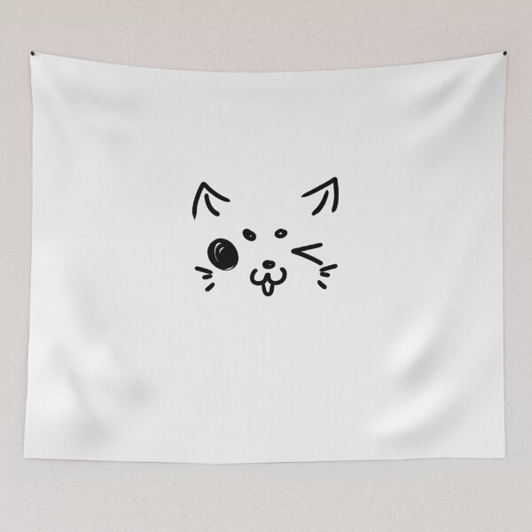 Item preview, Simple Winking Cat Face designed and sold by Moossey.