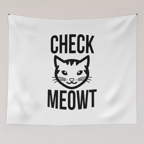 Item preview, Check meowt - version 2 - black designed and sold by Supreto.