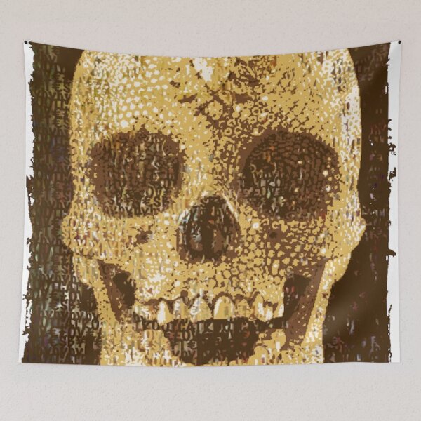 Item preview, pixilated skull 006 by #RootCat designed and sold by Grimm Land.