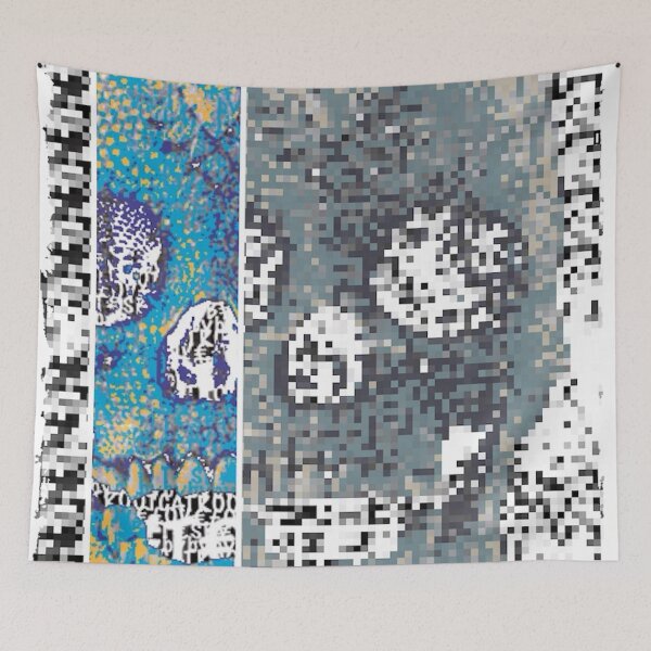 Item preview, pixilated skull 011 by #RootCat designed and sold by Grimm Land.