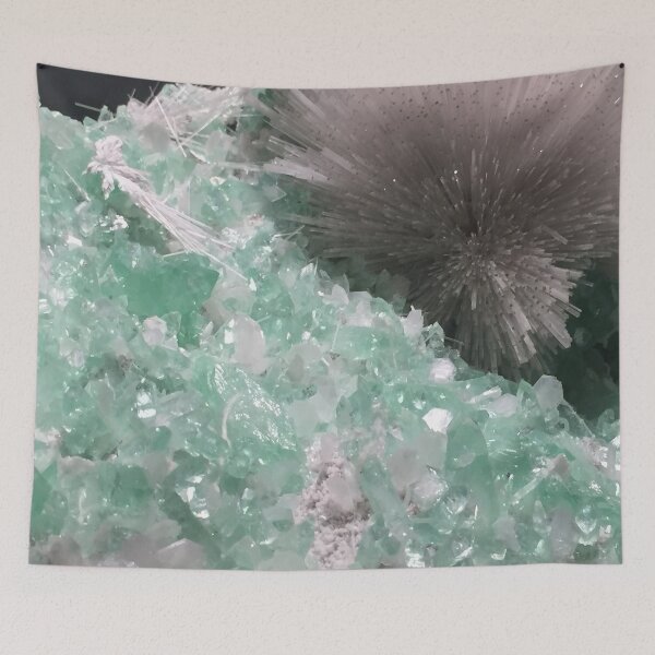 Item preview, Mesolite with Fluorapophyllite designed and sold by umeimages.
