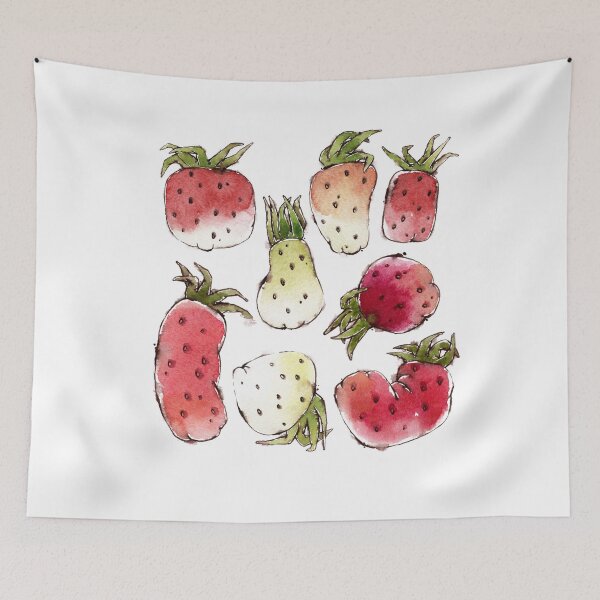 Item preview, Watercolor Strawberries designed and sold by mazhuzha.