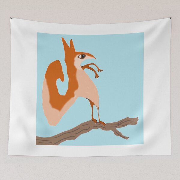 Item preview, Salvadore Squirrel On His Branch designed and sold by pinkyjainpan.