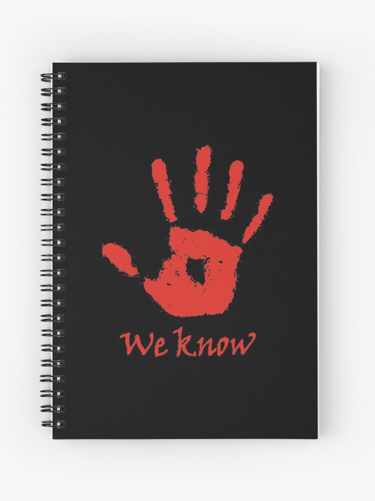 we know note from The Elder Scrolls V we know skyrim Mysterious Note inspired journal Skyrim notebook 