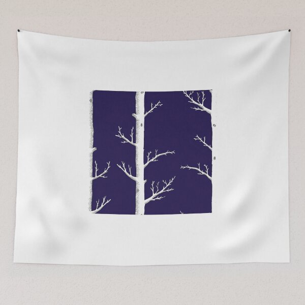 Item preview, Trees on Ink Blue designed and sold by ThistleandFox.
