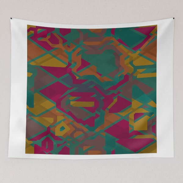 Item preview, Geometric shapes in retro colors designed and sold by lalylaura.