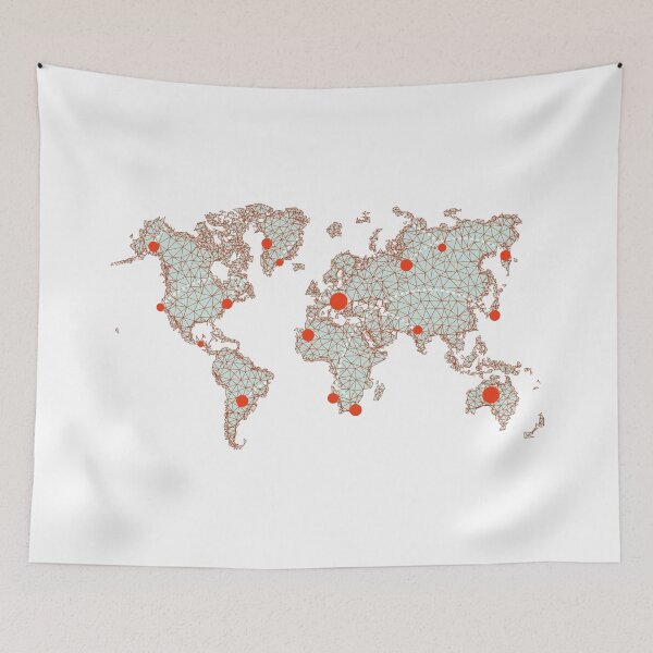 Item preview, World map designed and sold by portokalis.