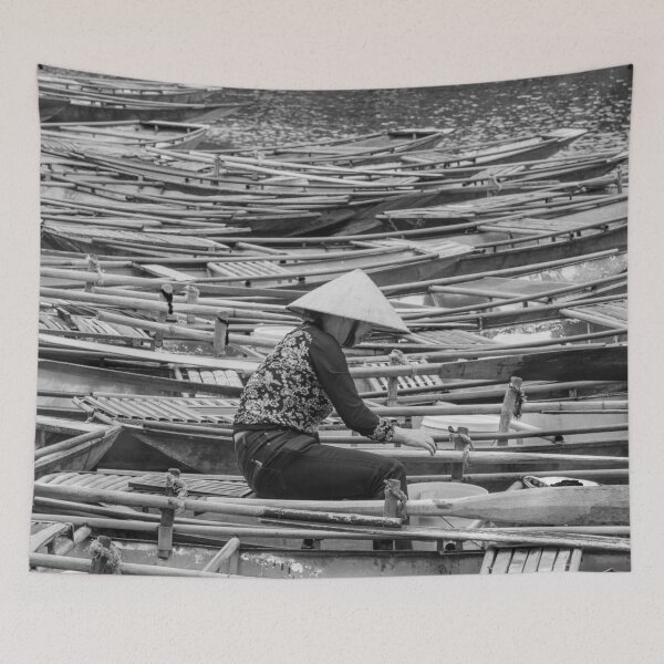 Item preview, Vietnamese Boat Lady in Tam Coc designed and sold by Martin Berry Photography.