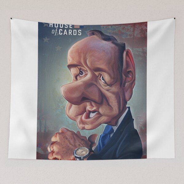Item preview, House of Cards Caricature Poster designed and sold by Marcuccio.