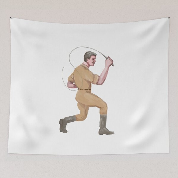 Item preview, Lion Tamer Bullwhip Isolated Watercolor designed and sold by patrimonio.