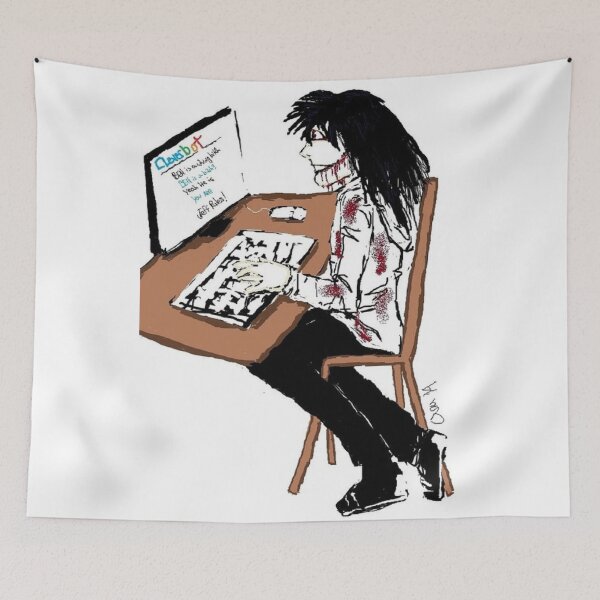 Item preview, CleverJeff: Jeff the Killer Playing On Cleverbot designed and sold by Skayda.