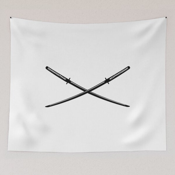 Item preview, Crossed Japanese Katana designed and sold by sweetsixty.